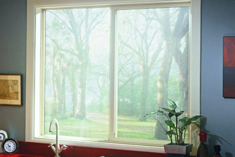 Vinyl Sliding Window from Pella A vinyl sliding window from Pella and Heritage Renovations in London, Ontario.
