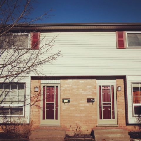Townhomes Commercial windows and doors by Heritage Renovations in London.