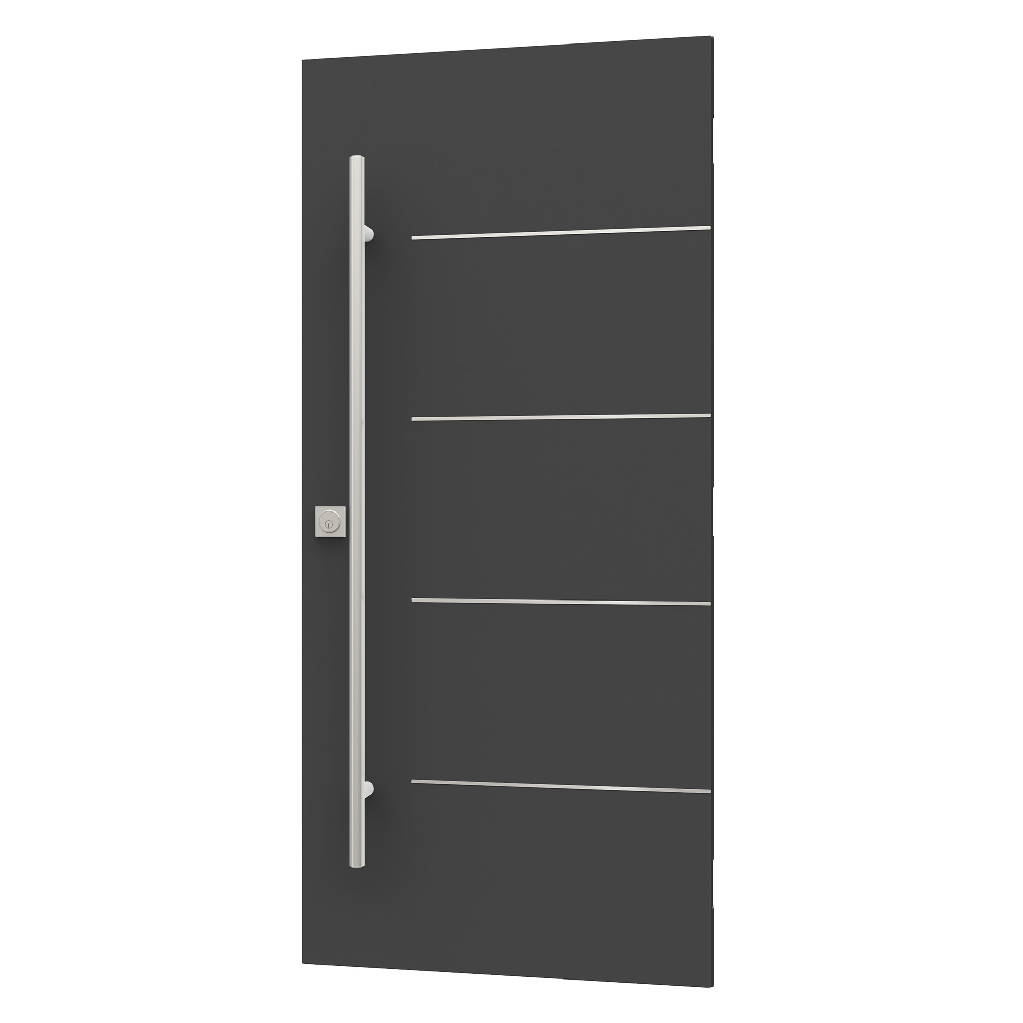 Decorative accents for black Uno steel doors from Gentek-Novatech and Heritage Renovations Windows & Doors.